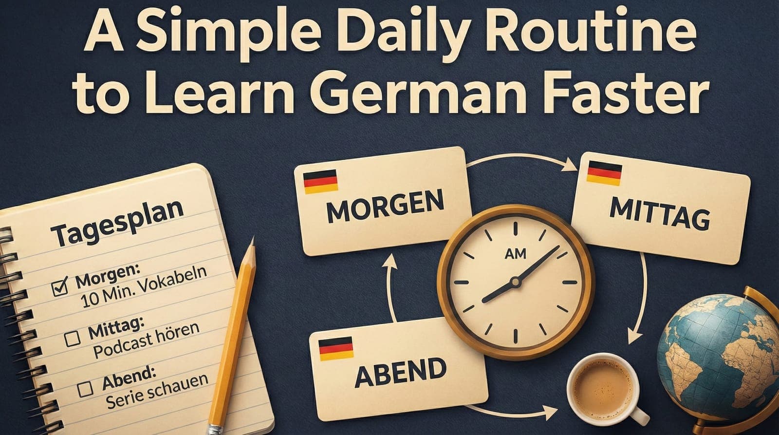 A Simple Daily Routine to Learn German Faster