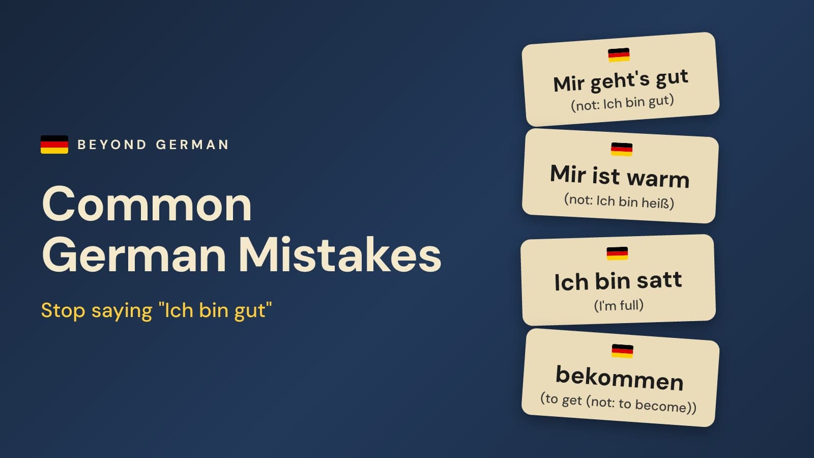 Common German Mistakes English Speakers Make (+ False Friends)