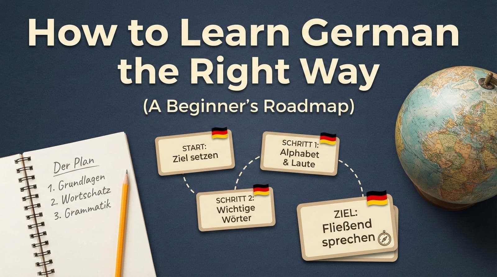 How to Learn German the Right Way: A Beginner's Roadmap (A1–B1)