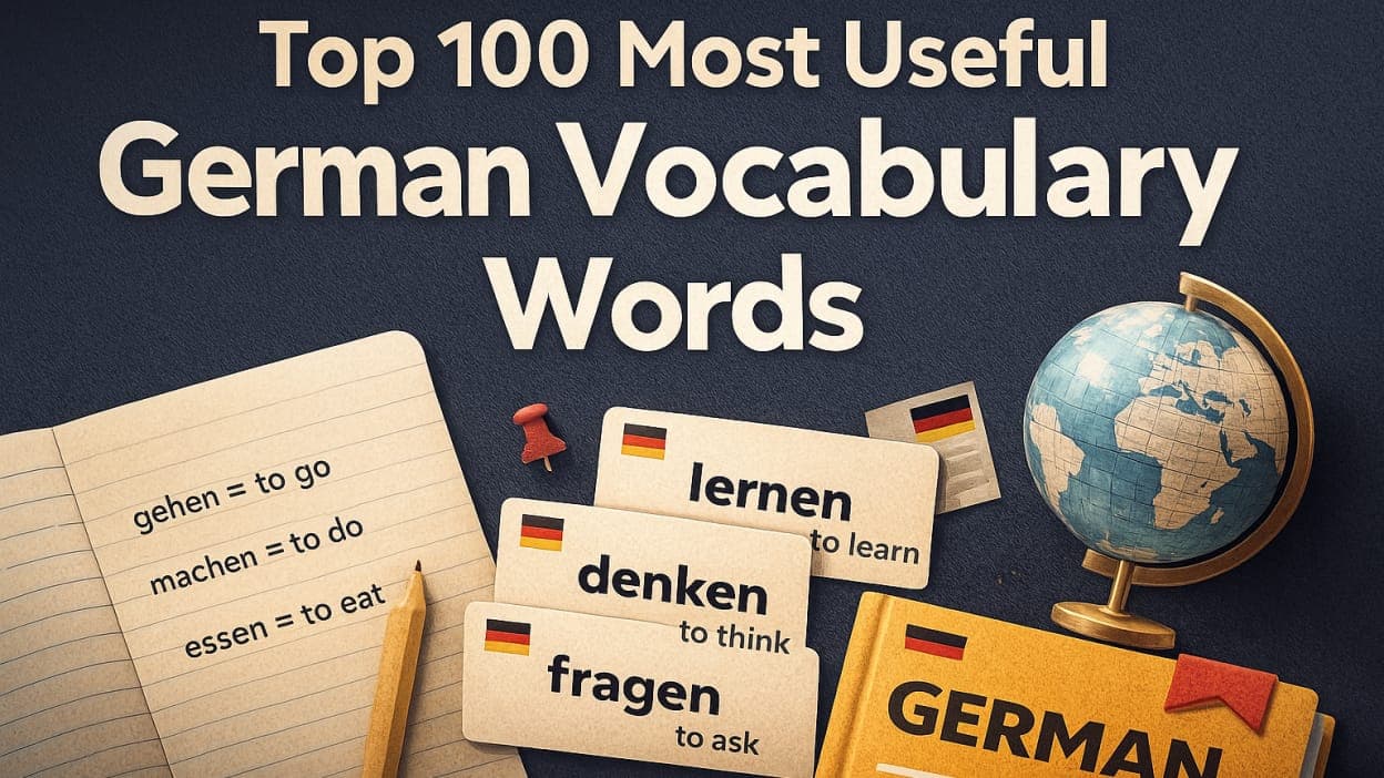 100 Most Common German Verbs (With Examples and Translations)